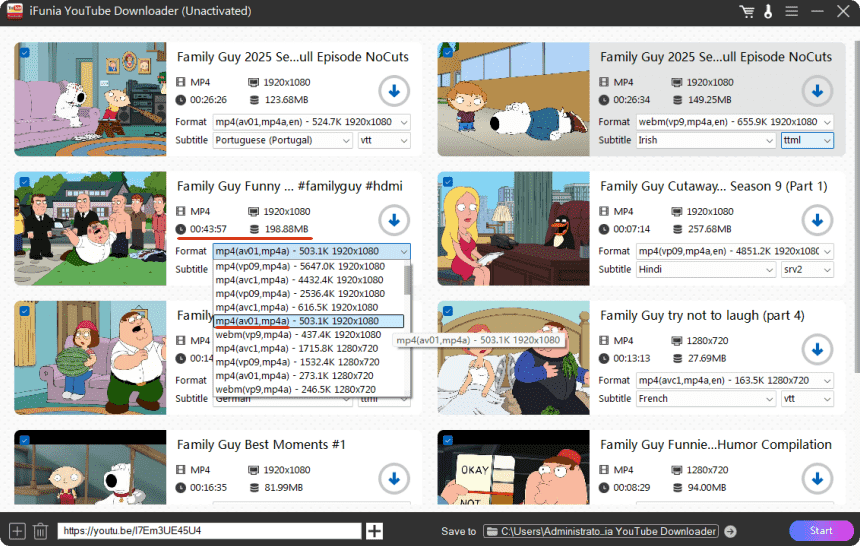 download family guy all seasons