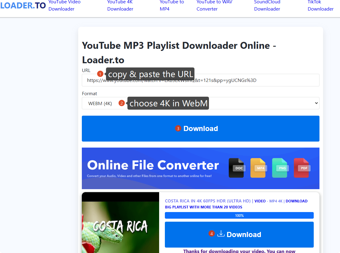 download 4k youtube videos online free