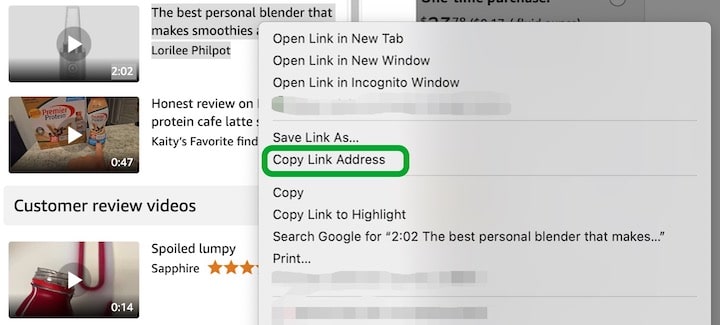 copy url